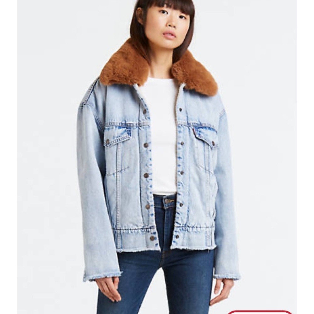 Levi’s oversized Sherpa trucker jacket - Picture 3 of 7